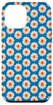 Coque pour iPhone 12 Pro Max Daisy Blue Floral Femme