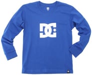 DC Shoes Star - T-Shirt Manches Longues - Uni - Coton - Garçon - Bleu (Olyblu) - L