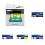 Brother MFC-L3740CDWE | Imprimante Laser Couleur Multifonction 4 en 1 (Impression/Copie/Scan/Fax) TN-248BK Cartouche de Toner 1 pièce(s) Original