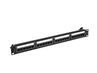 LANBERG PPUA-1024-B PATCH PANEL 24 PUERTOS 1U CAT.6A UTP NEGRO