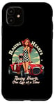 iPhone 11 Racing Hearts, One Lap At A Time Pinup Case