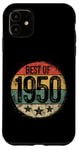 Coque pour iPhone 11 Best Of 1950 Cadeau d'anniversaire 75e anniversaire pour homme femme 75 ans