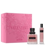 Valentino Born in Roma Donna 50ml EDP & 15ml Travel Spray Gift Set