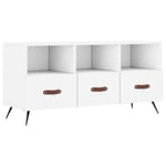 Meuble TV blanc 102x36x50 cm bois d'ingénierie - Prolenta Premium