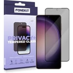 FoneKit Privacy+ Full Cover -panssarilasi, Galaxy S23, musta