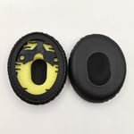 Remplacement Oreillettes en Mousse Coussin d'oreille Coussin pour Dr. Bose QC3 ON-EAR OE1 accessoires de coussinet anti-peluches noir, pas de couverture d'écouteur d'impression