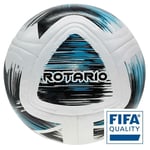 Precision Rotario FIFA Quality Match Football - White/Black/Cyan