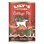 Lily's Kitchen Natural Adult Dog Food Wet Tins - Cottage Pie - Complete Meal Recipes (6 Tins x 400g)