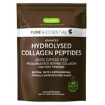 100% Grass Fed Bovine Collagen, Advanced Hydrolyzed Collagen Peptides, 400g, Easy-Mix, Super Premium Protein Powder, 40 Servings, by Igennus