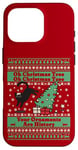 iPhone 16 Pro Oh Christmas Tree Ugly Christmas Sweater cat Funny cat lover Case