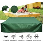 FOREHILL Bache bac à Sable Housse Protection étanche UV Protection pour bac à Oxford avec Cordon de Serrage-Vert（120x120 cm）