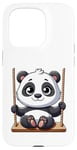 Coque pour iPhone 15 Pro Aire de jeux Panda Swinging Playground Fun