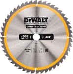 Lames de Scie Circulaire Stationnaire Construction 305x30mm, 48 dents DT1959-QZ