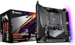 B550I Aorus Pro Ax (Am4 Amd/B550/Mini-Itx/Dual M.2/Sata 6Gb/S/Usb 3.2 Gen 1/Wifi 6/2.5 Gbe Lan/Pcie4.0/Realtek Alc1220-Vb/Displayport 1.4/2Xhdmi 2.0B/Rgb Fusion 2.0/Ddr4/Gaming Carte Mère)