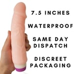 Vibrator Sex Toy For Women And Men Dildo Vibrator 7.5 Inch Discreet Packaging