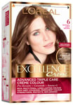 L'OREAL EXCELLENCE CREME 6 NATURAL LIGHT BROWN HAIR COLOUR