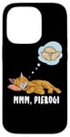 iPhone 14 Pro Cat dreaming about Pierogi Polska Polish Food Mmm Pierogi Case