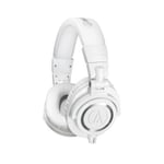 Audio-Technica ATH-M50XWH Casque audio professionnel de monitoring avec câble détachable Blanc