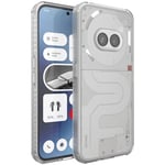 TUDIA SKN Coque pour Nothing Phone (2a) / Nothing Phone (2a) Plus [Coins Renforcés] Antichoc Anti-jaunissement Mince Semi-Transparent Mat Pare-Chocs TPU Protection Contre Les Etui (Givré Clair)