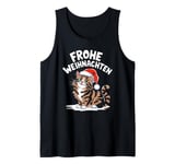 Merry Christmas British Long Hair Cat Frohe Weihnachten Tank Top