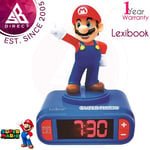 Lexibook Super Mario Digital Alarm Clock for Kids│with Night Light, LCD Screen