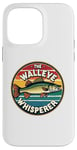 iPhone 14 Pro Max Vintage Walleye Drawing: The Walleye Whisperer Fisherman Case