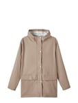 Nlndry10 Long Rain Jacket Fo Beige LMTD