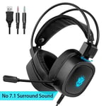 7.1 Rose Lovely Gaming Headset Surround Sound St¿r¿o ¿couteurs USB Filaire Casque avec Micro Lumiere Respiratoire pour PC Gamer PS4-3.5mm sans 7.1_XINENGJI