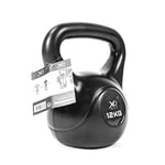 ACM Products B.V. KF063 XQMAX Cement Kettlebell 12kg IN Black Color. Each with Full Hang Tag, Unisex Adults