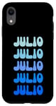 Coque pour iPhone XR Julio Personal Name Custom Customized Personalized
