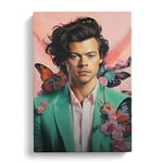 Harry Styles Symbolism Art Canvas Print for Living Room Bedroom Home Office Décor, Wall Art Picture Ready to Hang, 30x20 Inch (76x50 cm)