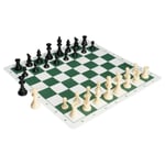 VEVOR Jeu d'Échecs de Tournoi Échiquier Pliable Portable en Silicone 50cm Cadea