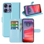 Moto Edge 50 Pro Pu Wallet Case [Lightblue]