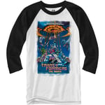 Transformers the Movie 80's Poster Raglan Style 3/4 Length Sleeve Adult Graphic