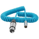 Kondor Blue Coiled Mini XLR to for BMPCC 4K/6K Pro 12 24-Inch