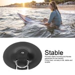 (Black)Surfboard Camera Mount Base With D Ring PVC Stable Surfboard Camera SLS