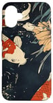 Coque pour iPhone 16 Plus Beauté Koi Fish Pond Japan Zen Garden Vintage Art Lovers