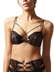 Chantal Thomass Womens Mystery Push-Up Foam Bra - Black Nylon - Size 34D