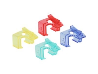 Delock Repair Clip Set 1 - Reparationsklämma för nätverkskontakt - blå, gul, röd, grön (paket om 40)