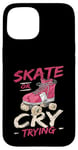 Coque pour iPhone 15 Design de roller pour homme et femme Roller Derby