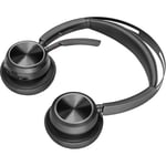 Casque PC Poly Plantronics Voyager Focus 2 UC 2-213727-333 Sans Fil Bluetooth Supra-Auriculaire Suppression Active du Bruit Noir