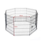 PARC A CHIOTS, ENCLOS POUR CHIENS ET AUTRES ANIMAUX, 8 PANNEAUX 76X61, MODULABLE