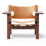 Fredericia Furniture - The Spanish Chair, Oljad valnöt, Cognac läder - Fåtöljer - Børge Mogensen - Brun - Läder/Trä