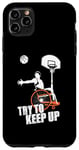 Coque pour iPhone 11 Pro Max Un joueur de basket-ball en fauteuil roulant essaie de suivre