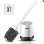 Brosse WC et Support, Brosse de Toilette Brosse WC en Silicone, Balayette WC