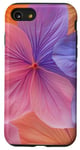 Coque pour iPhone SE (2020) / 7 / 8 Mélange floral romantique dans des tons orange chaud et bleu froid