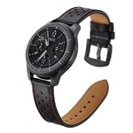 Compatible for Galaxy Watch 46mm Leather Strap With Stainless Steel Buckle Sport Replacement Band Wristband For Gear S3 Smart Watch