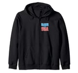 Born in the USA Stars Zip Hoodie