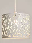 John Lewis Butterflies Easy-to-Fit Ceiling Shade, White