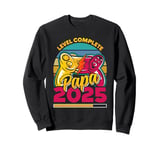 Dad-to-be LEVEL COMPLETE PAPA 2025 Gaming Vintage Sweatshirt